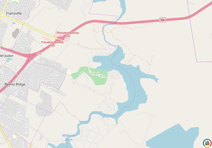 Map location of Bankenveld